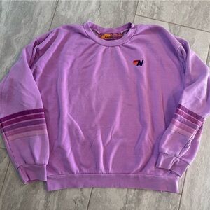 Aviator Nation Rugby Stitch Relaxed Crew